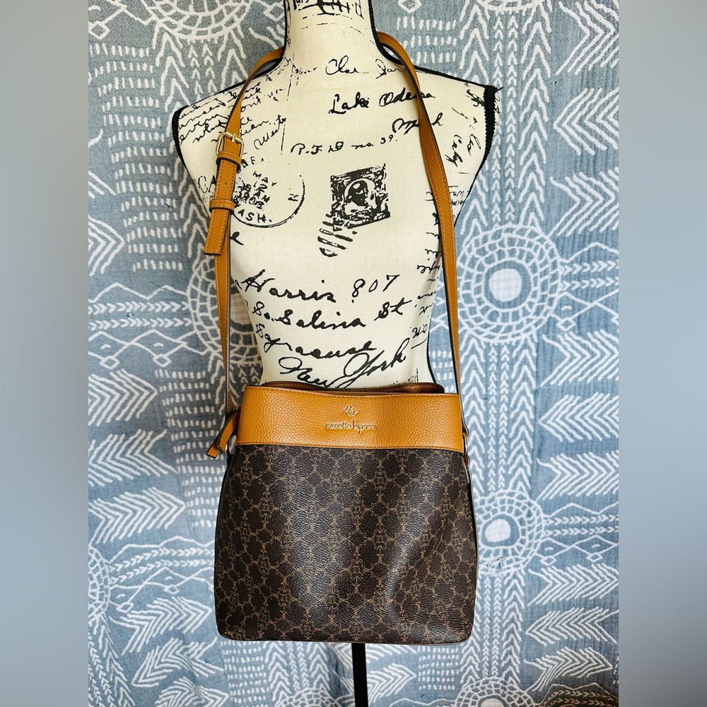 Nanette Lepore Brown Crossbody Bag Elegant Design